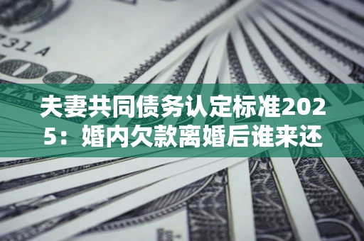 济南夫妻共同债务认定标准2025：婚内欠款离婚后谁来还？