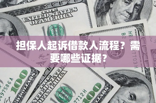 济南担保人起诉借款人流程？需要哪些证据？