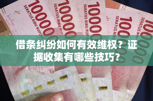 济南借条纠纷如何有效维权？证据收集有哪些技巧？